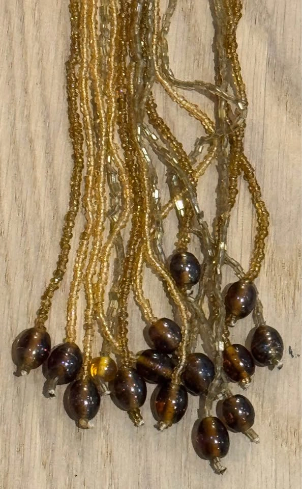 Large Vintage Multi-Strand Amber Beaded Necklace - photo 2