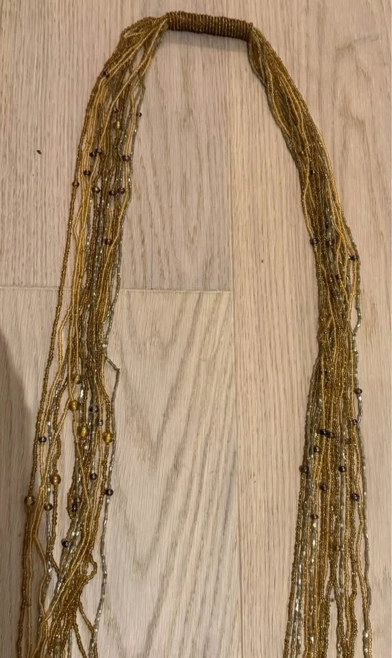 Large Vintage Multi-Strand Amber Beaded Necklace - photo 4