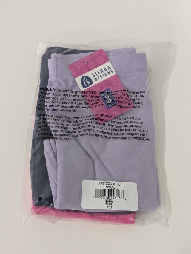 Sierra Designs Girl's Jersey Knit Short, 3-pack, Size 6 - photo 3