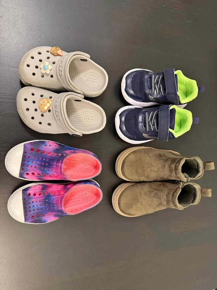 Toddler Shoe Bundle Sizes 7-8 Crocs Native
