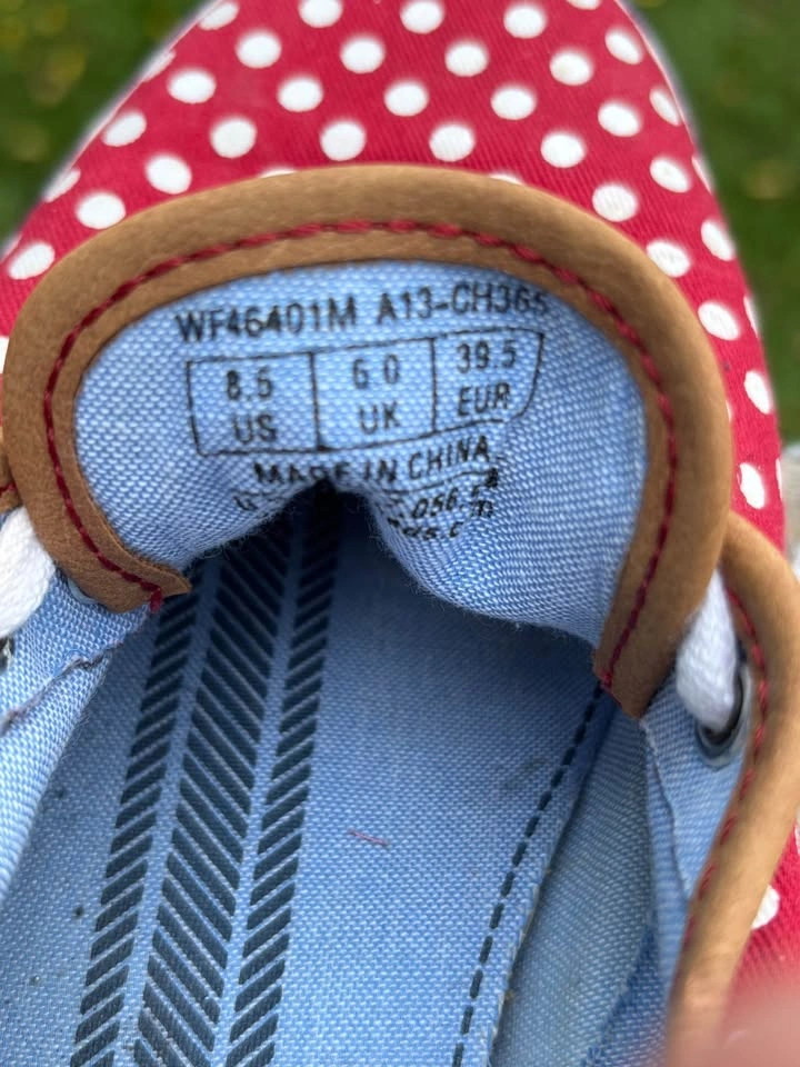 Keds Champion Canvas Red & White Polka Dot Sneakers - Women's 8. - photo 5