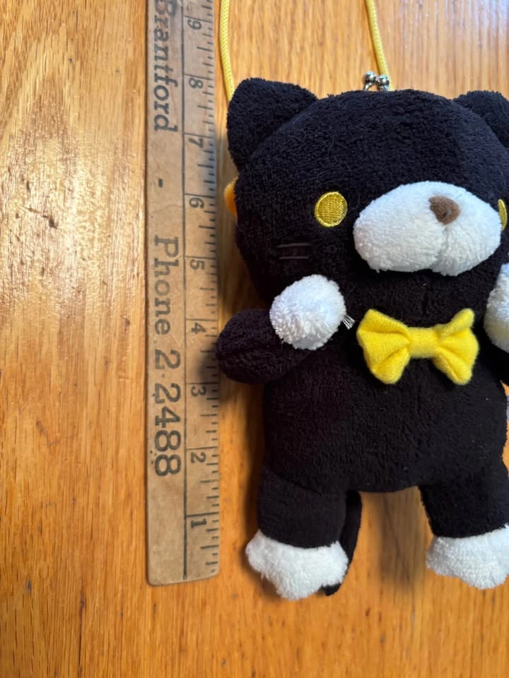 Kawaii Black Cat Plush Crossbody Coin Purse Bag - photo 5