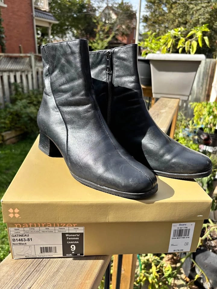 Naturalizer Gatineau Waterproof Leather Boots Size 9