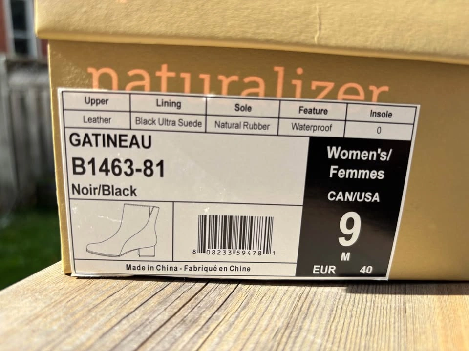 Naturalizer Gatineau Waterproof Leather Boots Size 9 - photo 2