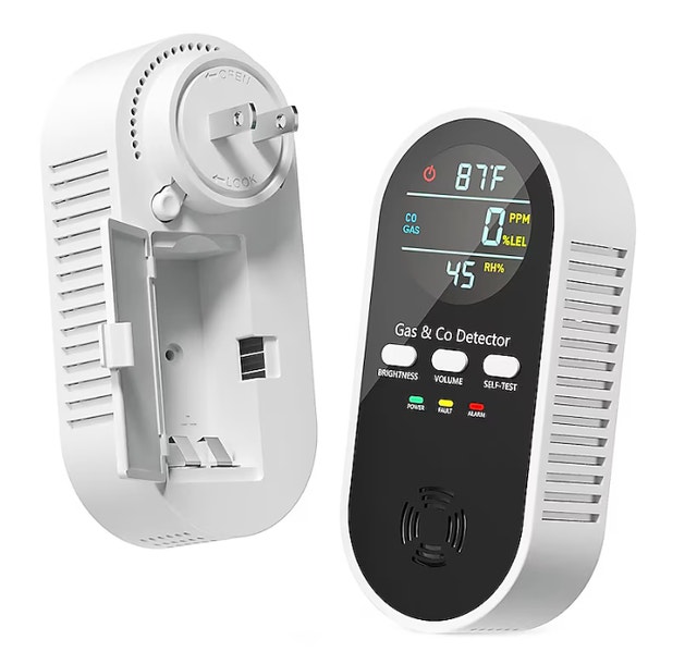 5 in 1 Carbon Monoxide Gas Detector Humidity Temp Voice Portable