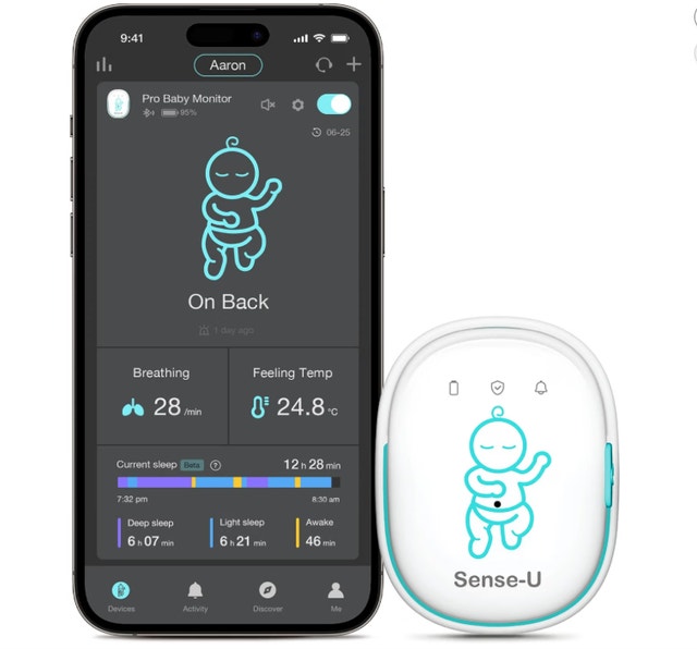 Sense-U Pro Baby Breathing Movement & Sleep Position Monitor