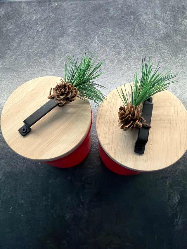 Red Glass Containers - photo 2