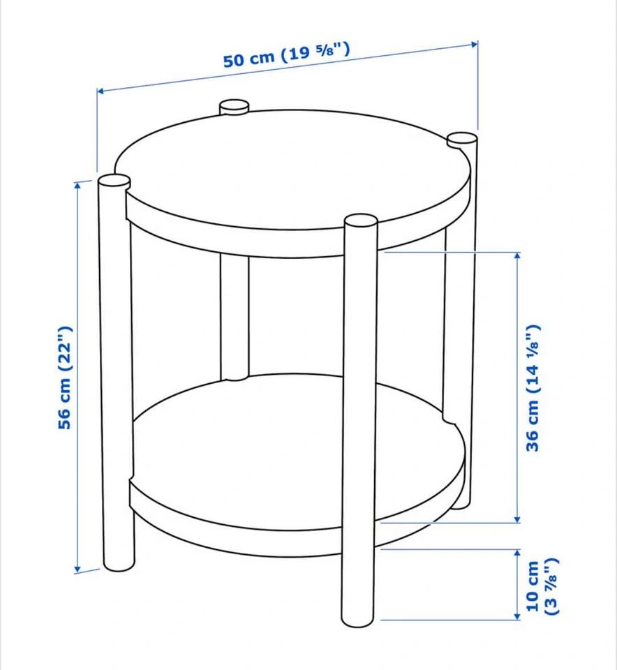 IKEA Listerby Round Side Table - photo 3