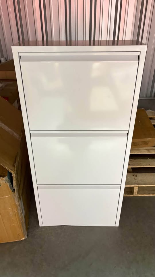 3-Tier Flip Down Shoe Storage Cabinet - New in Box - photo 3