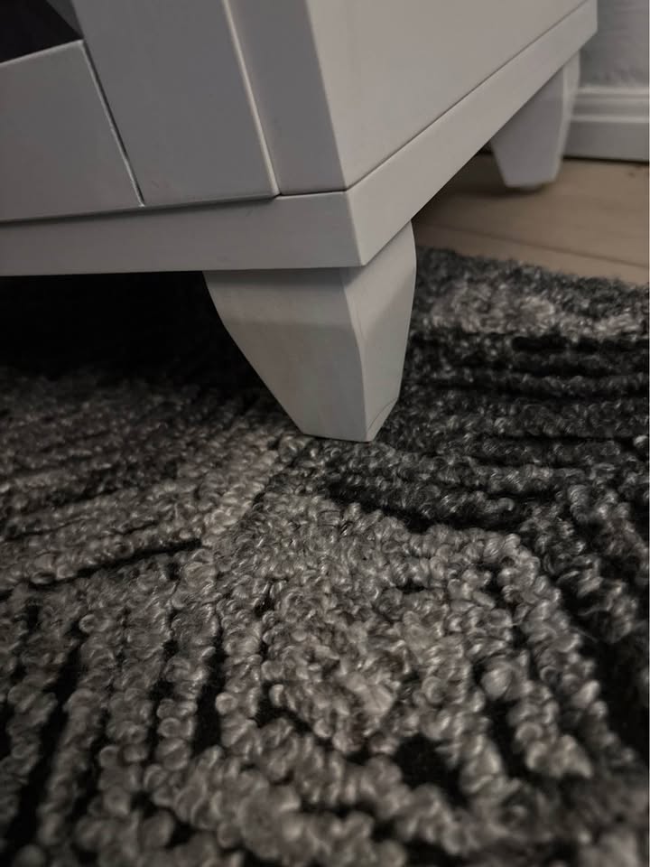 Wooden Accent Table with Storage Drawer and Glass Door - photo 4