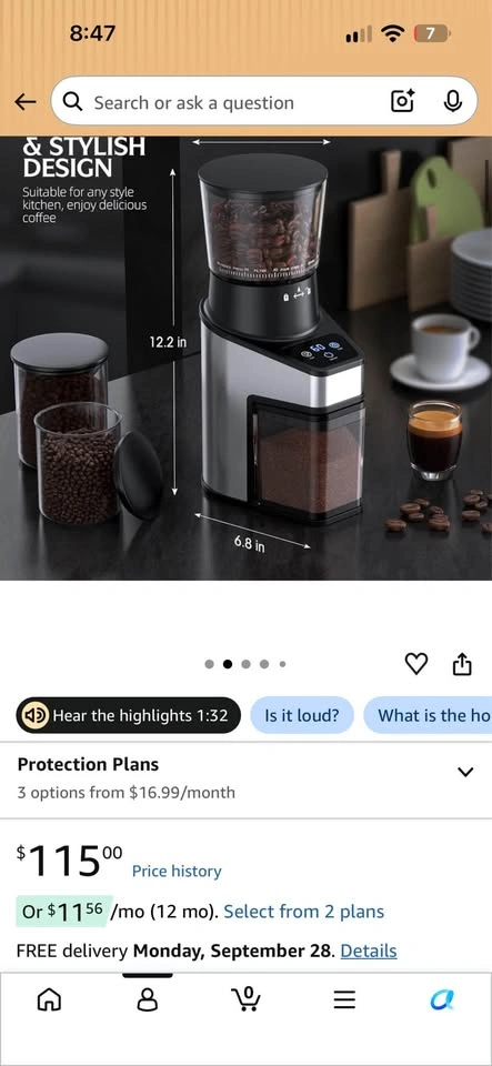 New coffee grinder in box - photo 3