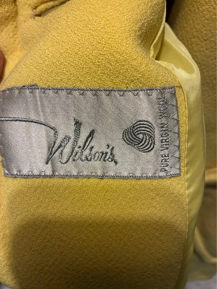 Vintage Wilson Wool Yellow Pea Coat size Lg - photo 2