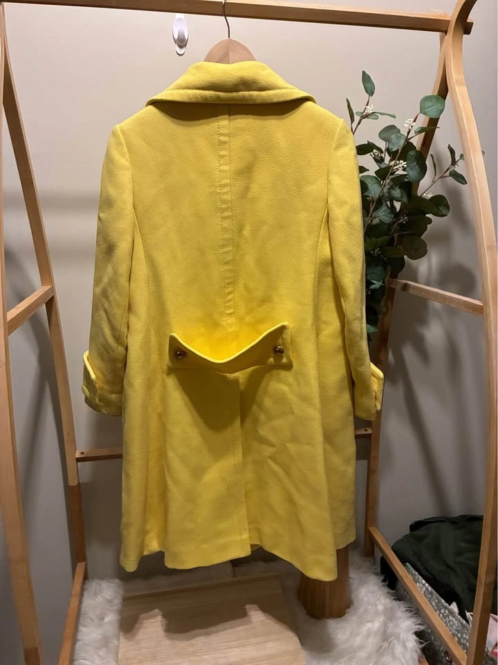 Vintage Wilson Wool Yellow Pea Coat size Lg - photo 3
