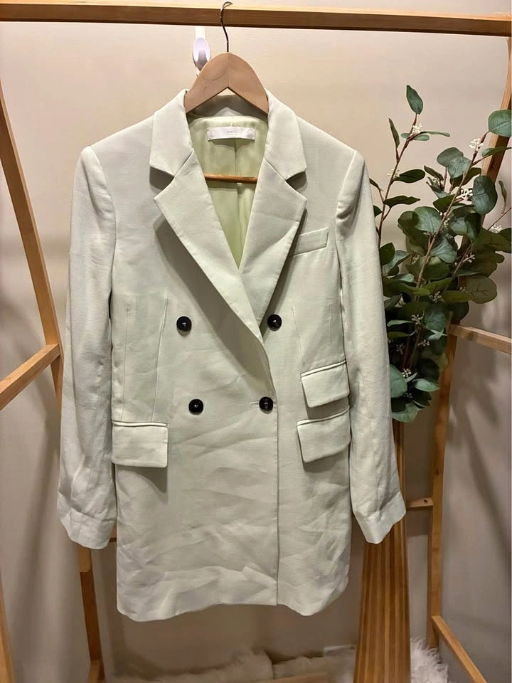 MNG Oversized Light Green Blazer size XS