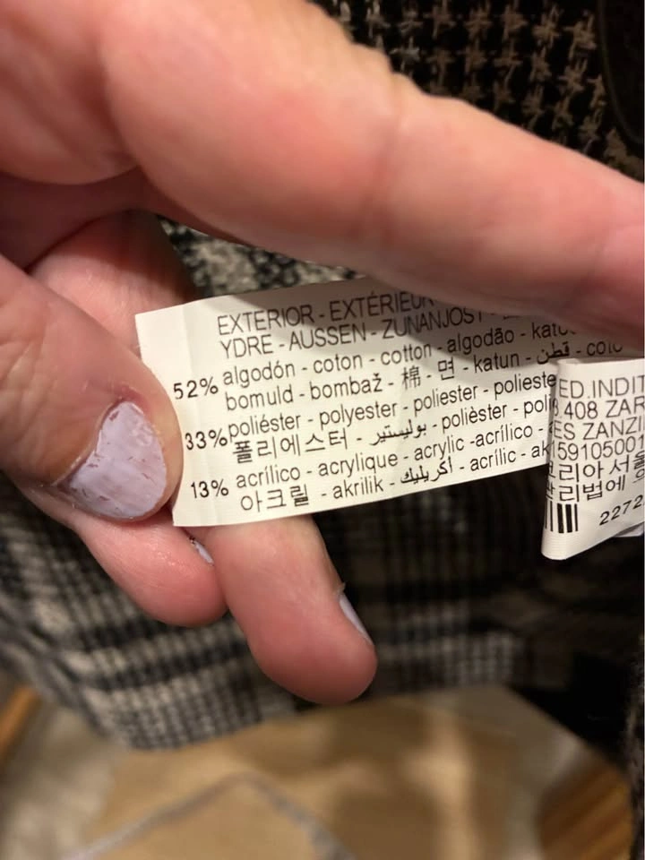 Zara Plaid Black and White Blazer size XS - photo 3