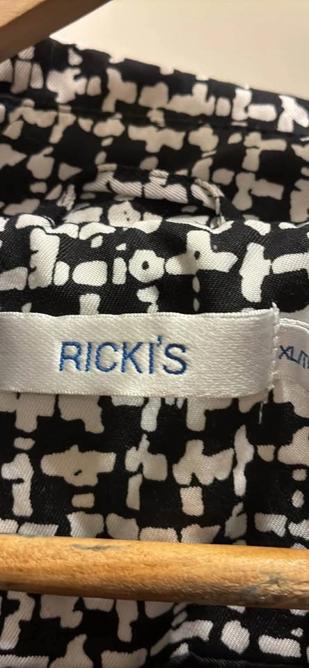 Ricki’s Black and White Trench Coat size XL - photo 2