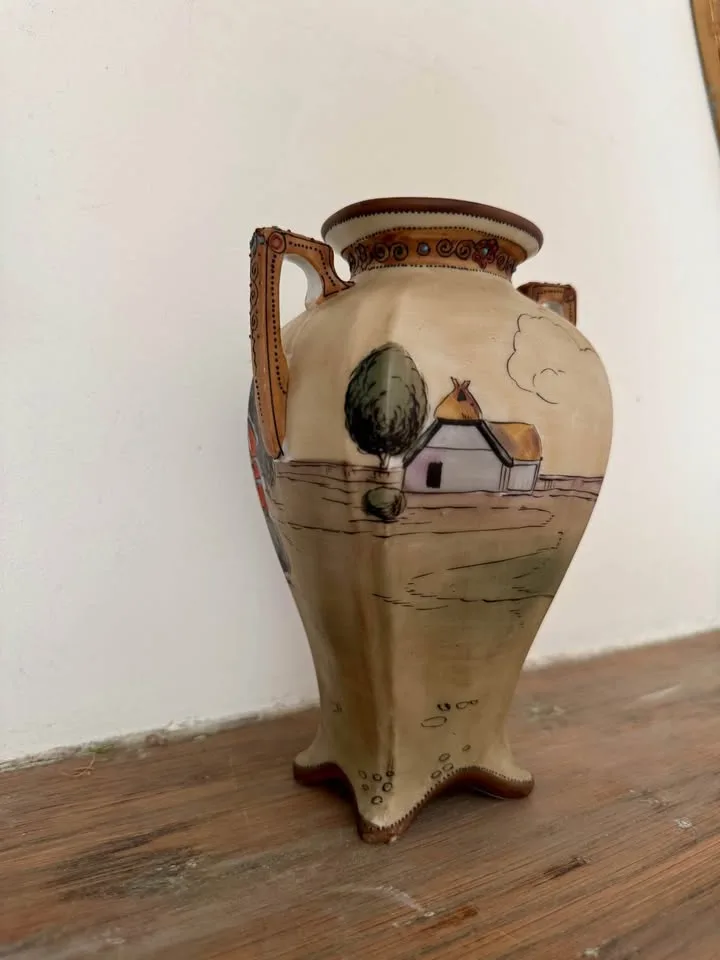 RARE Antique Nippon Morimura Vase image indicator(5)