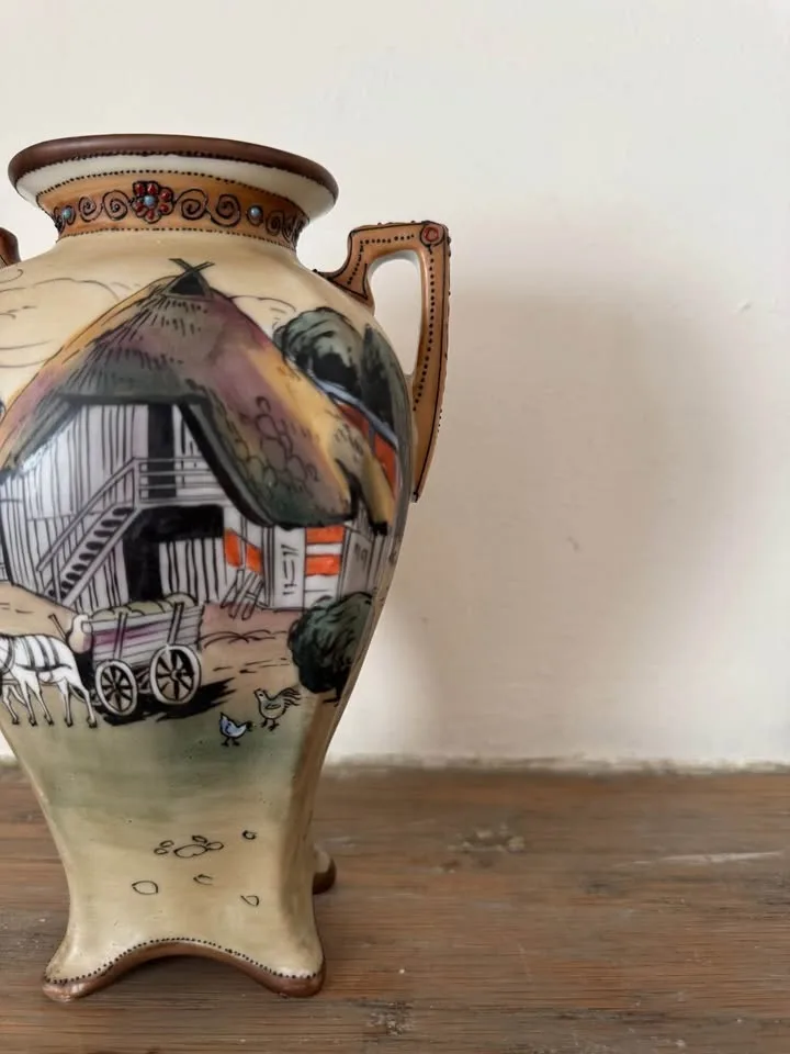 RARE Antique Nippon Morimura Vase image indicator(6)