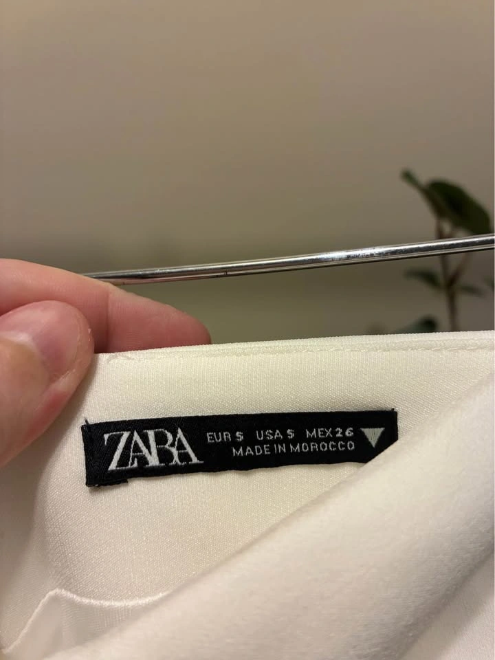 NWOT Zara White Strapless Dress size SM - photo 2