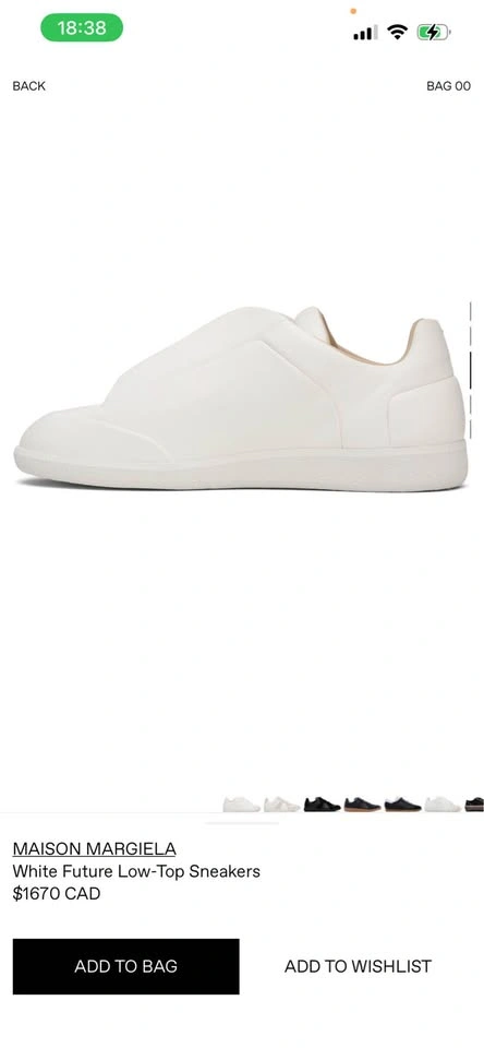Maison Margiela Black Future Low-Top Sneakers - photo 5