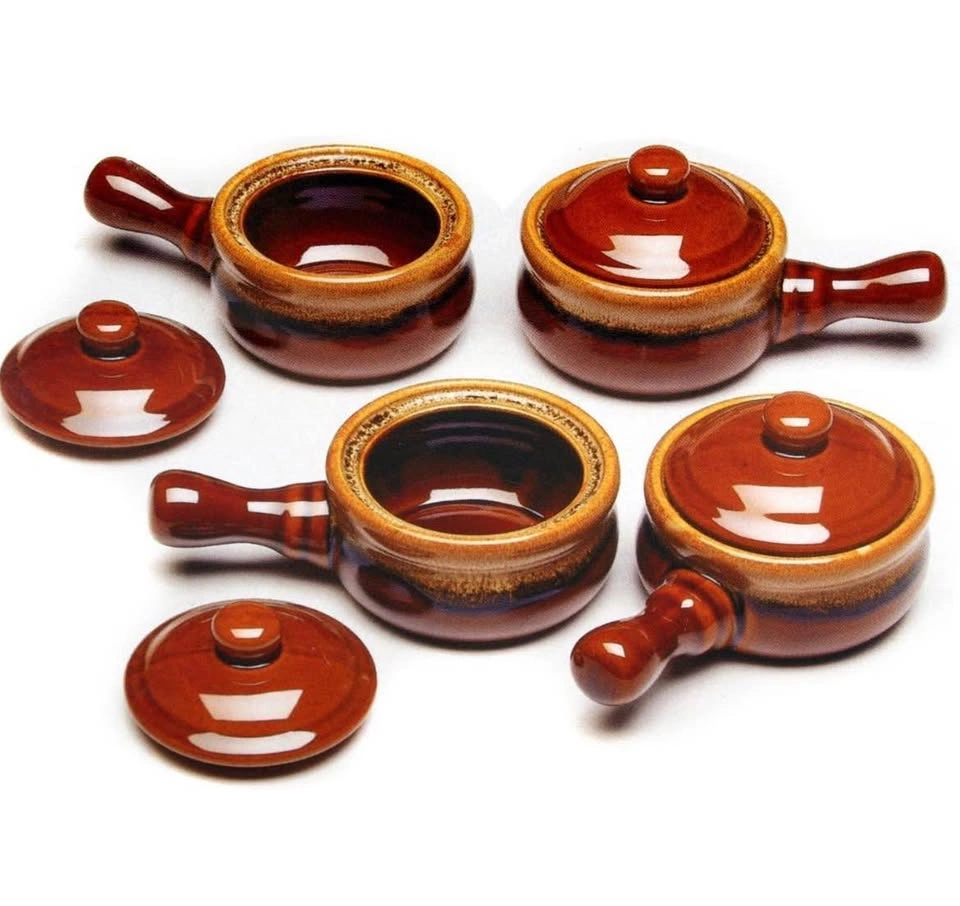 Brown French Onion Soup Bowls Set of 4 - photo 4