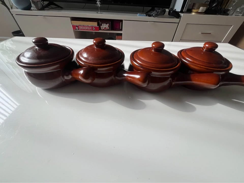 Brown French Onion Soup Bowls Set of 4 - photo 5