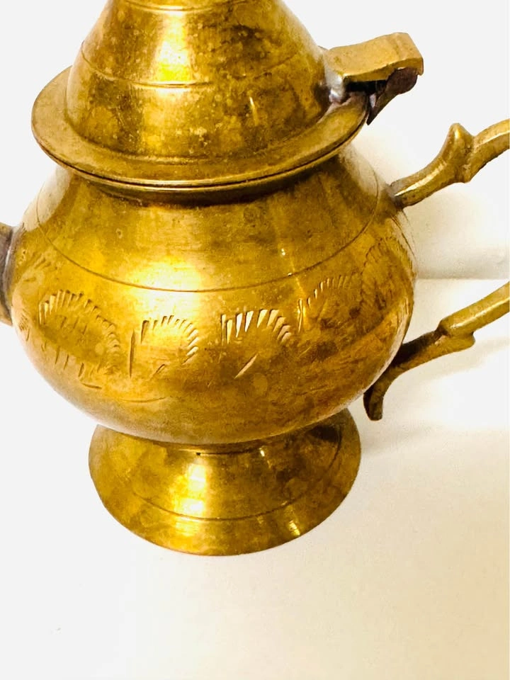 Vintage 5” Brass Teapot - photo 3