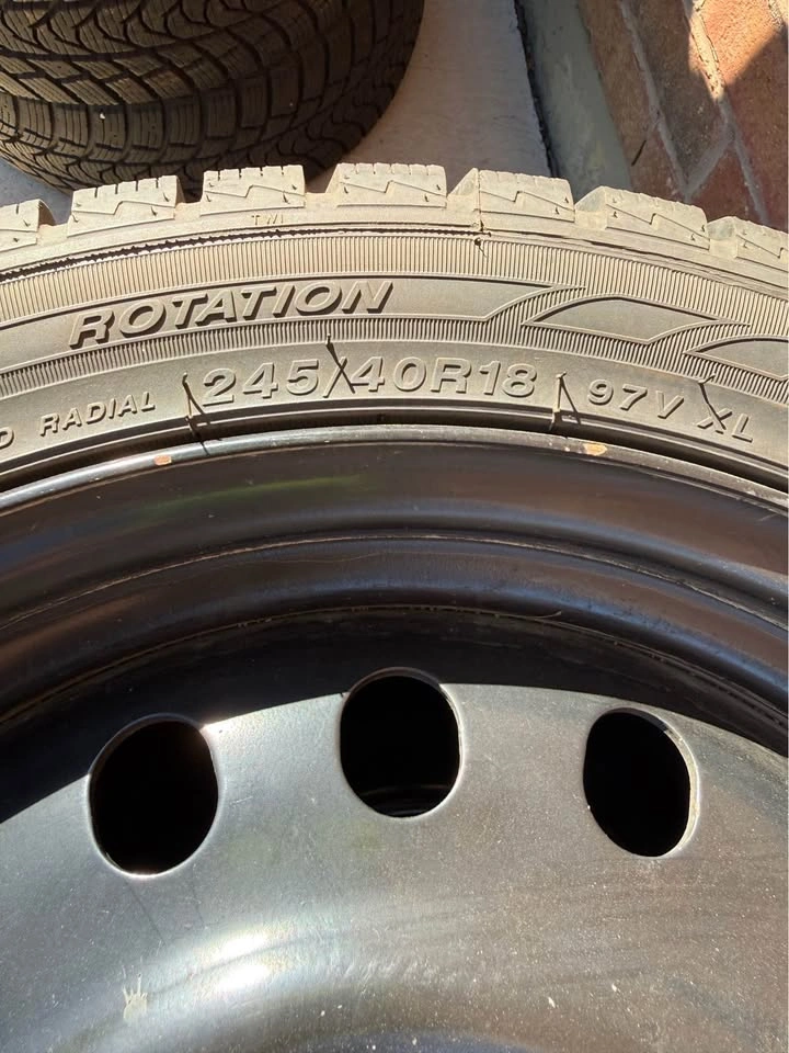 245/40/18 Winter Tires on Rims for 2023 Subaru WRX - photo 3