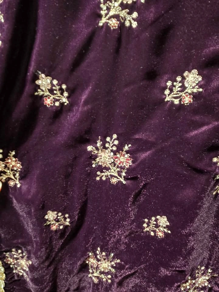 PAKISTANI VELVET EMBELLISHED 3 PIECES DRESS - photo 3