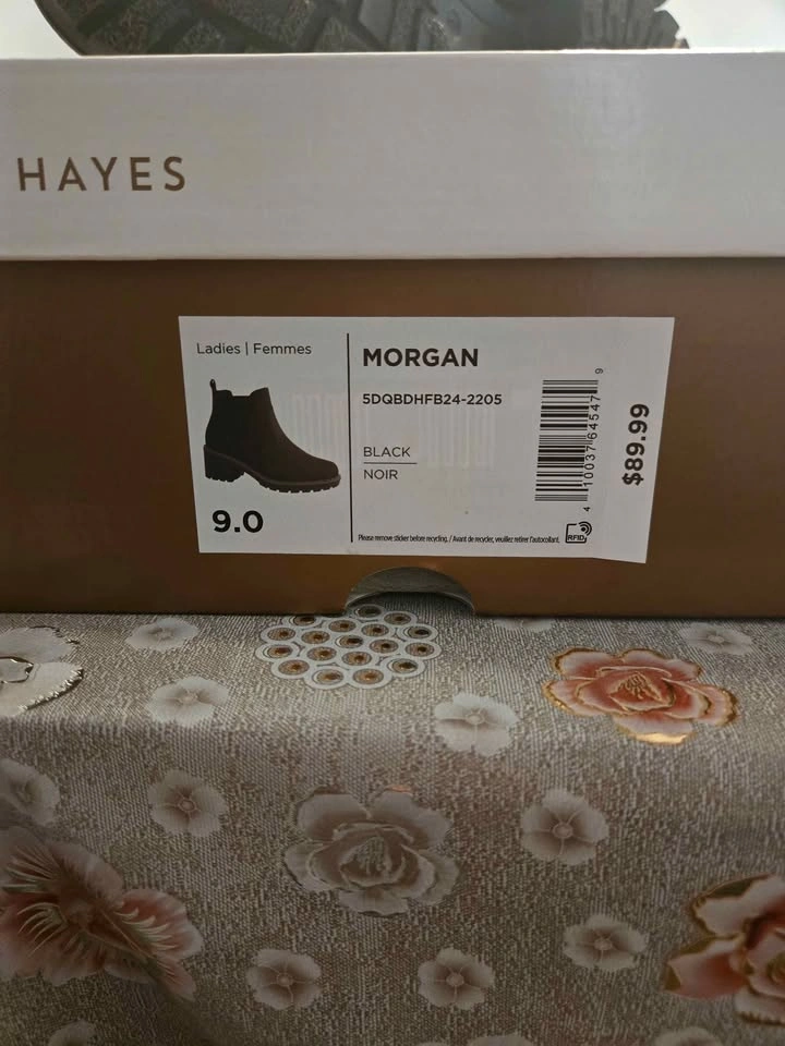 Denver Hayes Morgan Black Ankle Boots Size 9 - photo 4