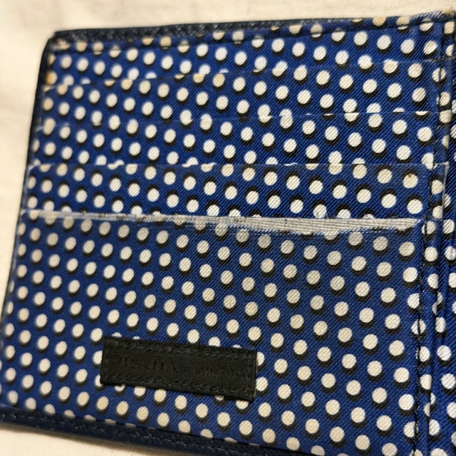 Prada Saffiano Leather + Silk Wallet - photo 3
