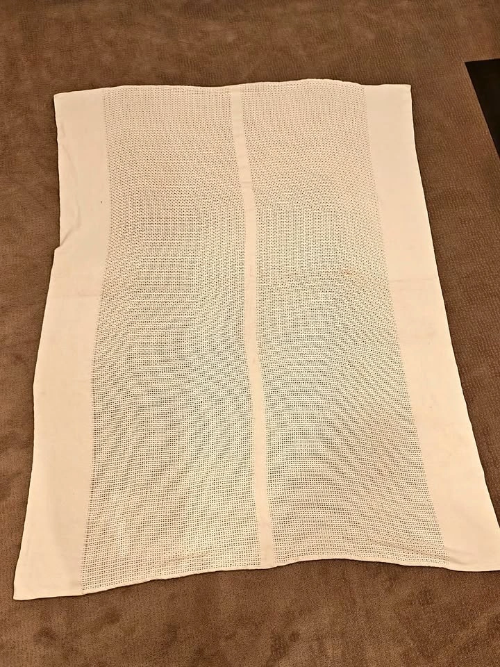 White Weave Woven Queen Throw Blanket - Heavy - 58" x 80"