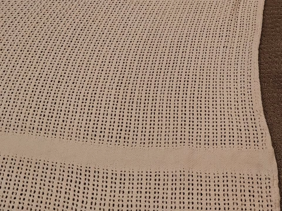 White Weave Woven Queen Throw Blanket - Heavy - 58" x 80" - photo 4