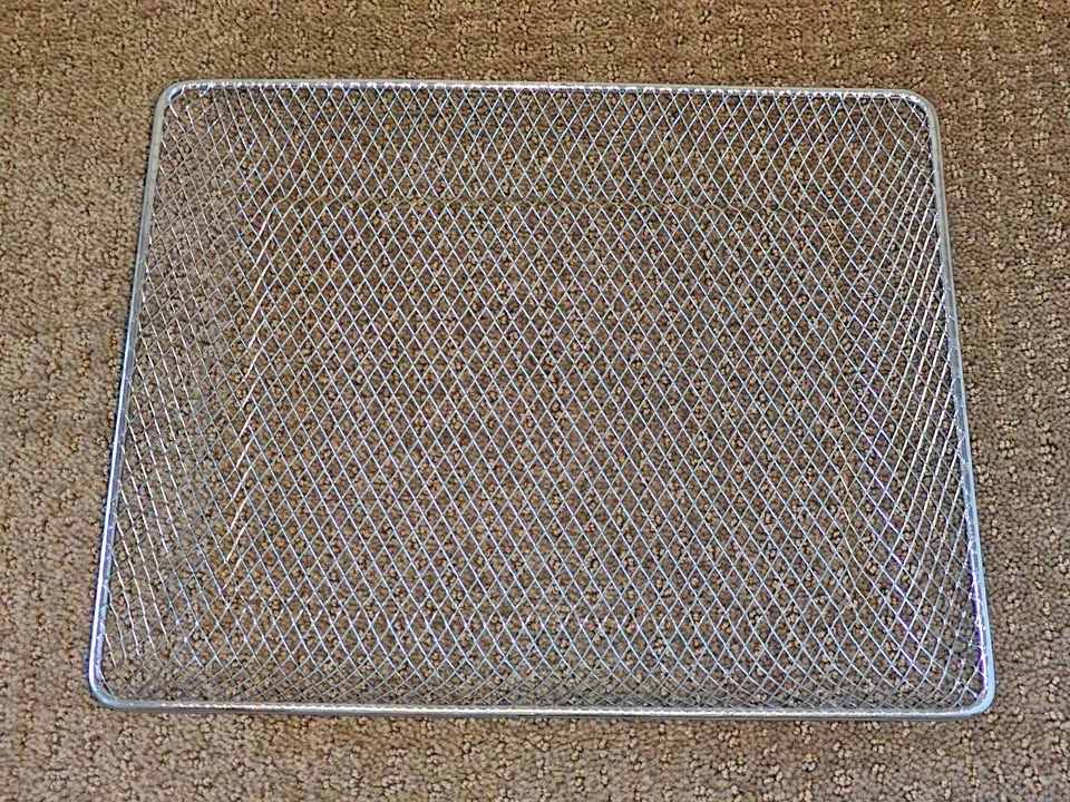 Sturdy Rectangular Metal Mesh Basket - 10" x 12" x 1"