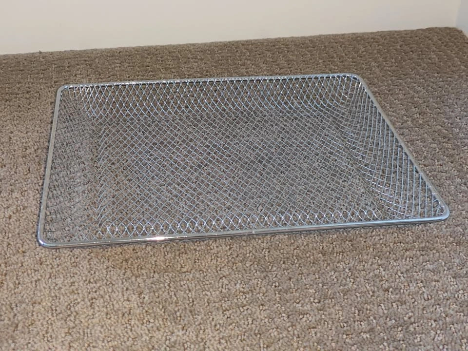 Sturdy Rectangular Metal Mesh Basket - 10" x 12" x 1" - photo 2