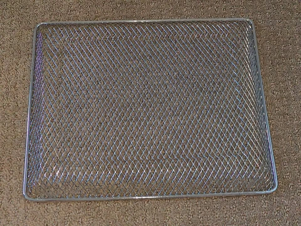 Sturdy Rectangular Metal Mesh Basket - 10" x 12" x 1" - photo 3