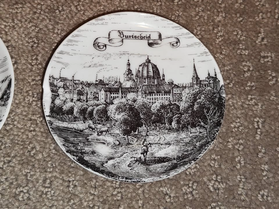 Vintage German Porcelain Souvenir Coasters / Mini Plates - 6 Cou - photo 4