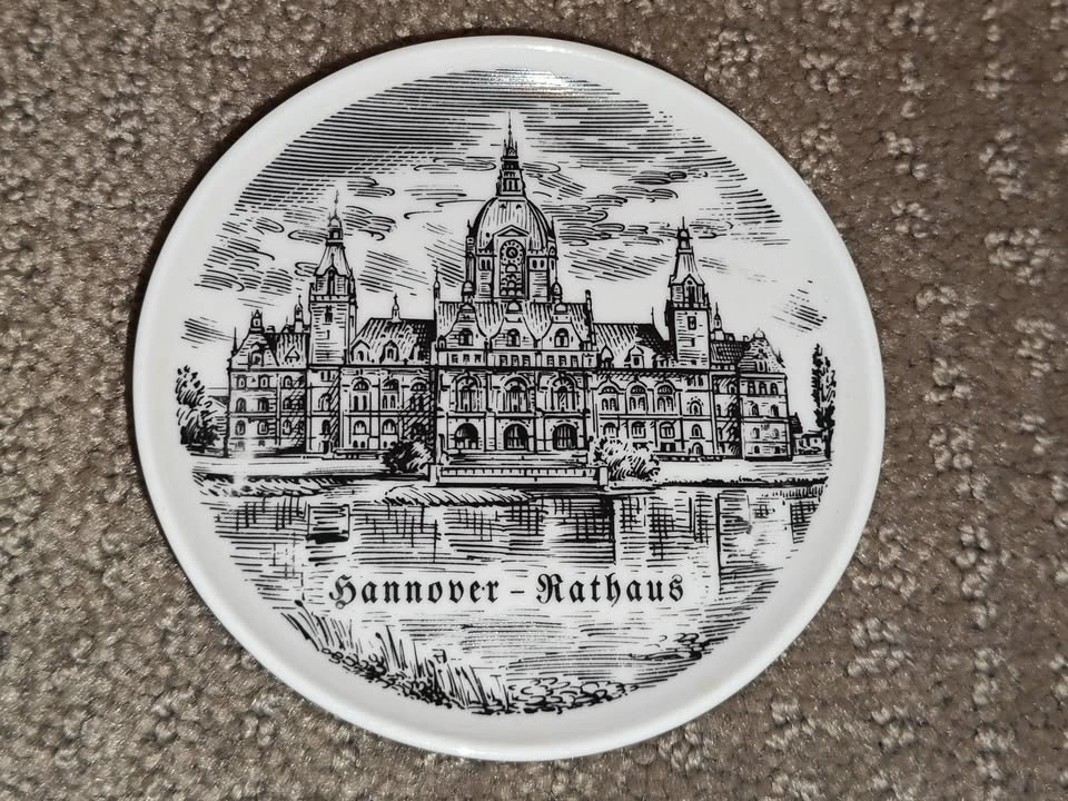 Vintage German Porcelain Souvenir Coasters / Mini Plates - 6 Cou - photo 5