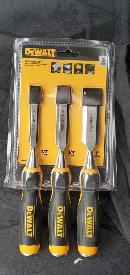 NEW DEWALT Wood Chisel Set - photo 2