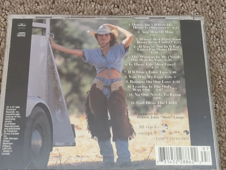 Shania Twain - The Woman In Me - Country Pop Music CD Album - photo 3