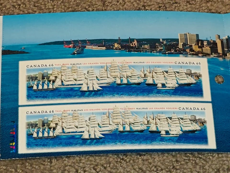 Stamp Booklet - Tall Ships 2000 Canada Post (1865b / BK230) - photo 2