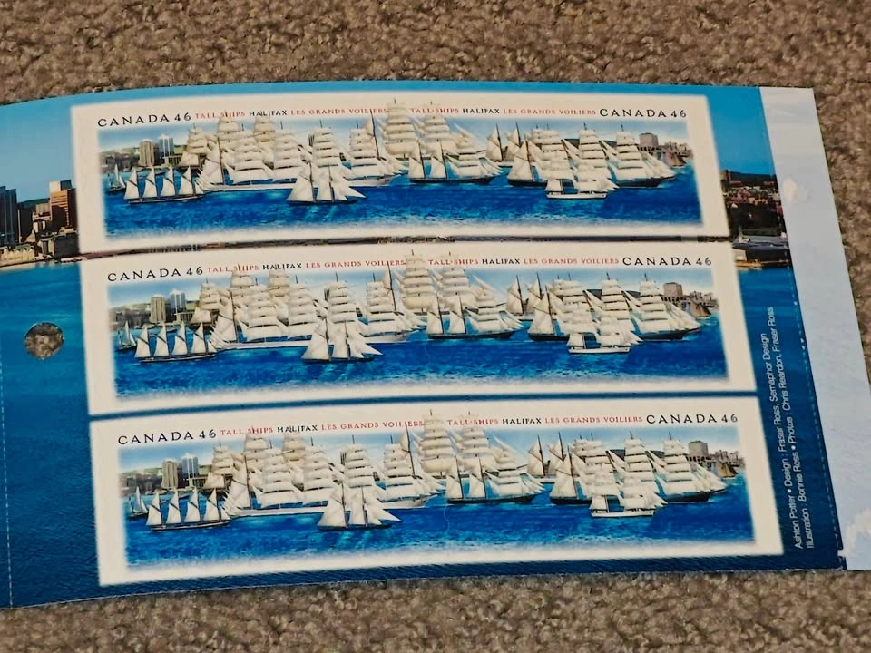Stamp Booklet - Tall Ships 2000 Canada Post (1865b / BK230) - photo 3
