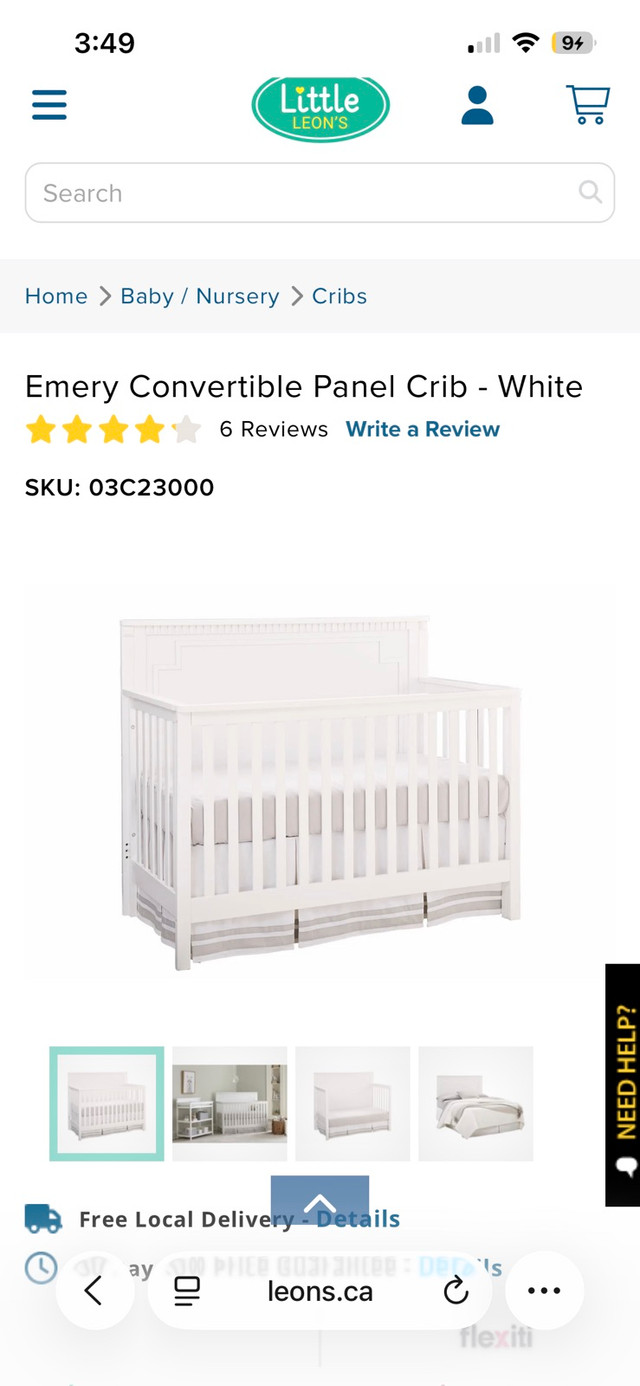 Crib and toddler panel only - photo 3