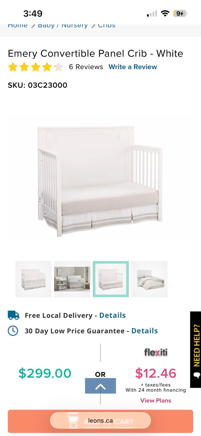 Crib and toddler panel only - photo 4