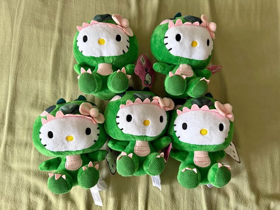 Hello Kitty Green Dragon Plush