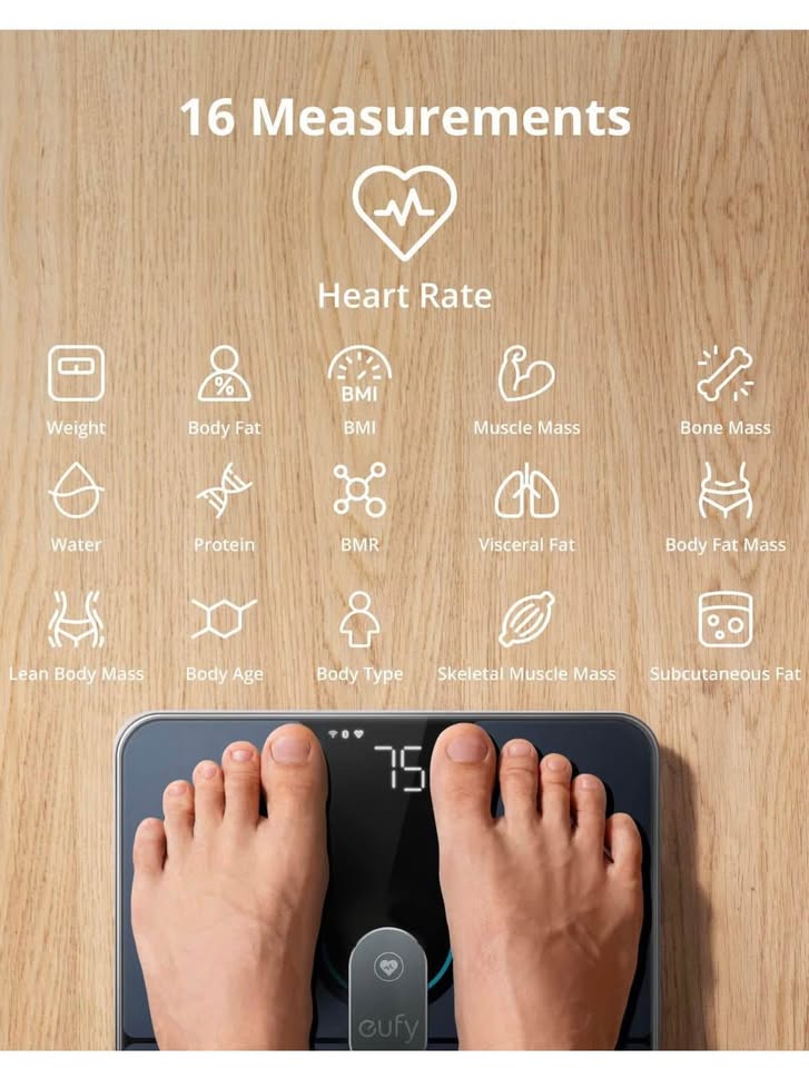 Eufy Smart Scale P2 Pro – WiFi & Bluetooth, 16 Body Metrics - photo 2