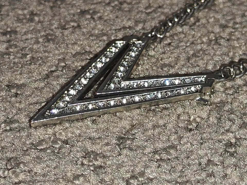 Long Necklace Jewelry - Angled Frames Rhinestones - photo 5