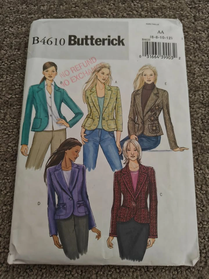 Butterick Sewing Pattern - Sport Jacket Blazer - Sizes: 6 to 12 - photo 3