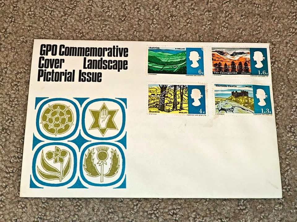 1966 UK GPO First Day Cover - Landscape Pictorial Stamps