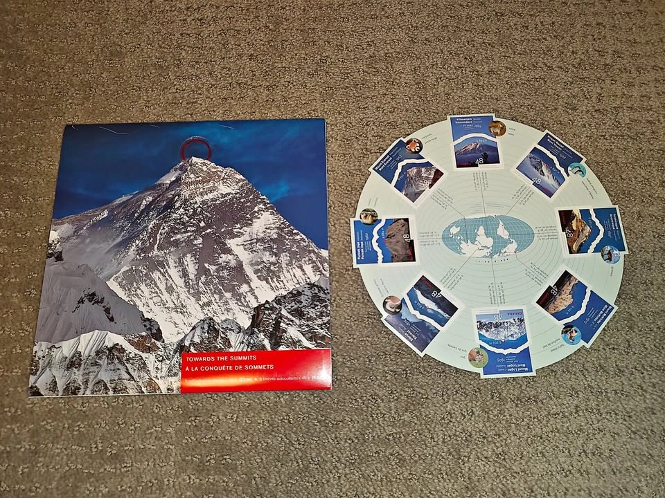 2002 Canada Post Towards the Summits Complete Souvenir Stamp Set